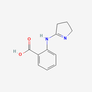 molecular formula C11H12N2O2 B560871 2-(3,4-dihydro-2H-pyrrol-5-ylamino)benzoic acid CAS No. 103314-23-4