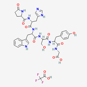 molecular formula C36H41N9O10 B560875 Gonadotropin-releasing hormone (1-6) trifluoroacetate salt CAS No. 103067-73-8
