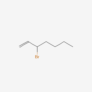 molecular formula C7H13Br B560876 3-Bromohept-1-ene CAS No. 100594-85-2