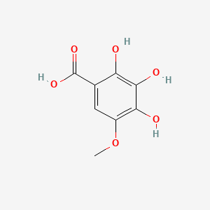 molecular formula C8H8O6 B560885 2,3,4-Trihydroxy-5-methoxybenzoic acid CAS No. 100111-45-3