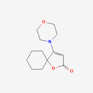 molecular formula C13H19NO3 B5608970 4-(Morpholin-4-yl)-1-oxaspiro[4.5]dec-3-en-2-one 