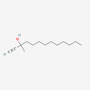 molecular formula C14H26O B560900 1-Tridecyn-3-ol, 3-methyl- CAS No. 100912-15-0