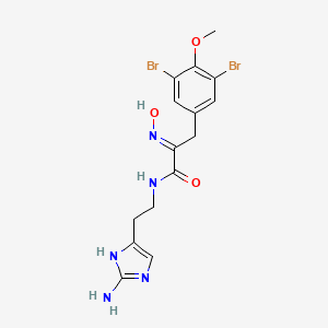 molecular formula C15H17Br2N5O3 B560903 Ianthelline CAS No. 105596-36-9