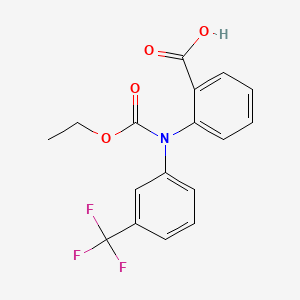 2-{(Ethoxycarbonyl)[3-(trifluoromethyl)phenyl]amino}benzoic acid
