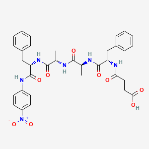molecular formula C34H38N6O9 B560915 Suc-Phe-Ala-Ala-Phe-pNA 