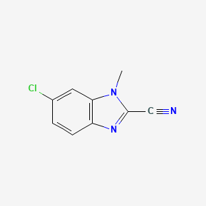 6-chloro-1-methyl-1H-benzo[d]imidazole-2-carbonitrile