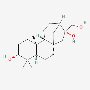 molecular formula C20H34O3 B560934 Kaurane-3,16,17-triol CAS No. 19891-29-3