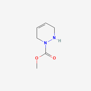 molecular formula C6H10N2O2 B560946 Methyl 2,3-dihydropyridazine-1(6H)-carboxylate CAS No. 104799-03-3