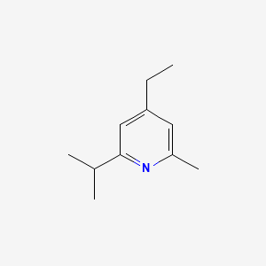 molecular formula C11H17N B560956 4-Ethyl-2-methyl-6-propan-2-ylpyridine CAS No. 104223-97-4