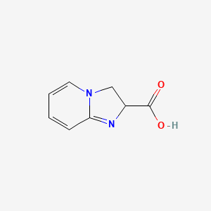 molecular formula C8H8N2O2 B560984 2,3-Dihydroimidazo[1,2-a]pyridine-2-carboxylic acid CAS No. 108128-81-0