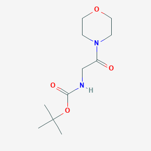 molecular formula C11H20N2O4 B056099 tert-Butyl (2-morpholino-2-oxoethyl)carbamate CAS No. 114703-81-0