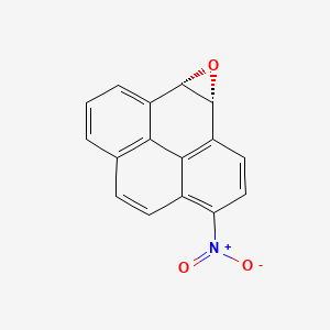molecular formula C16H9NO3 B561001 1-Nitropyrene-4,5-oxide CAS No. 105596-42-7