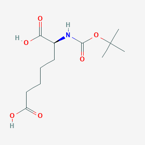 (2S)-2-[(2-Methylpropan-2-yl)oxycarbonylamino]heptanedioic acid