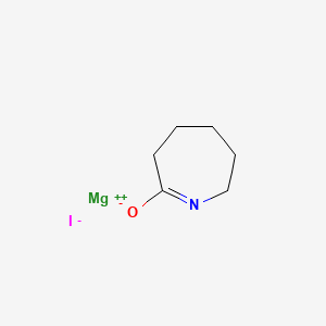molecular formula C6H10IMgNO B561035 magnesium;3,4,5,6-tetrahydro-2H-azepin-7-olate;iodide CAS No. 101678-60-8