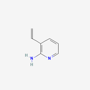 molecular formula C7H8N2 B561055 3-Vinylpyridin-2-amine CAS No. 102000-72-6
