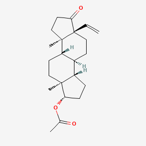 [(3aR,3bS,5aS,6S,8aS,8bR,10aS)-10a-ethenyl-3a,5a-dimethyl-1-oxo-2,3,3b,4,5,6,7,8,8a,8b,9,10-dodecahydroindeno[5,4-e]inden-6-yl] acetate