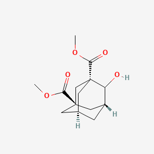 molecular formula C14H20O5 B561061 4-Hydroxy-1,3-adamantanedicarboxylic acid dimethyl ester CAS No. 19930-86-0