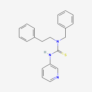 molecular formula C21H21N3S B5610687 N-BENZYL-N-PHENETHYL-N'-(3-PYRIDYL)THIOUREA 