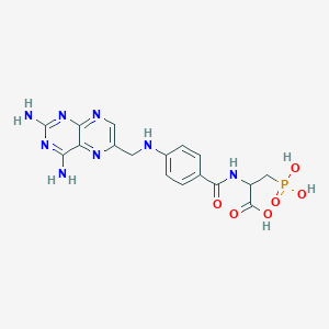 2-[[4-[(2,4-Diaminopteridin-6-yl)methylamino]benzoyl]amino]-3-phosphonopropanoic acid