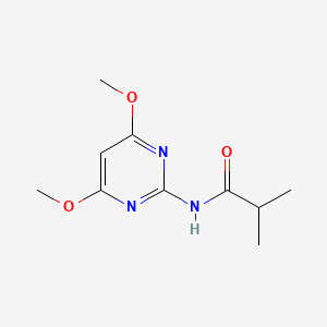 molecular formula C10H15N3O3 B5610767 N-(4,6-dimethoxypyrimidin-2-yl)-2-methylpropanamide 
