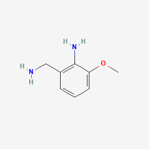 molecular formula C8H12N2O B561100 Toluene--alpha-,2-diamine,  3-methoxy-  (6CI) CAS No. 101252-45-3