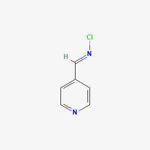 molecular formula C6H5ClN2 B561107 Pyridine,4-(n-chloroformimidoyl)- CAS No. 100703-96-6