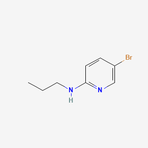 molecular formula C8H11BrN2 B561128 5-Bromo-2-propylaminopyridine CAS No. 100379-02-0