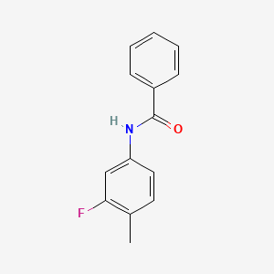 B5611858 N-(3-fluoro-4-methylphenyl)benzamide CAS No. 456-89-3