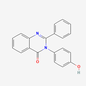 molecular formula C20H14N2O2 B5611985 3-(4-hydroxyphenyl)-2-phenylquinazolin-4(3H)-one CAS No. 37856-23-8