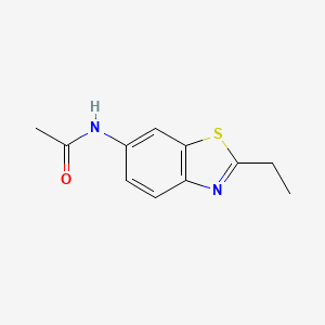 molecular formula C11H12N2OS B561226 N-(2-Ethyl-1,3-benzothiazol-6-yl)acetamide CAS No. 100060-12-6