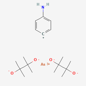 molecular formula C18H30AsNO4 B561227 Oaasn CAS No. 102973-70-6