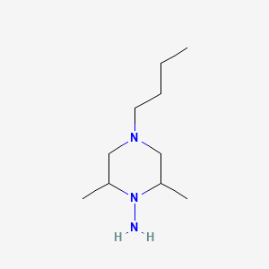 4-Butyl-2,6-dimethylpiperazin-1-amine