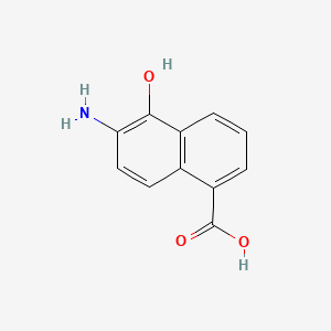 6-Amino-5-hydroxynaphthalene-1-carboxylic acid