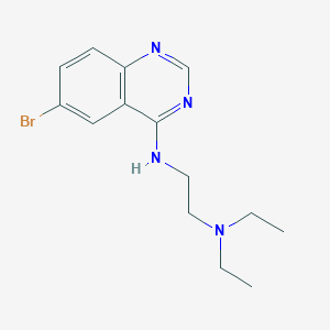 molecular formula C14H19BrN4 B5612560 N'-(6-bromoquinazolin-4-yl)-N,N-diethylethane-1,2-diamine 