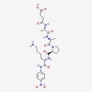 molecular formula C27H39N7O9 B561264 Suc-AAPK-pNA 
