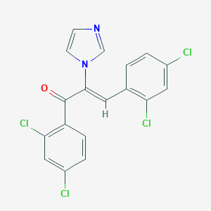 2-Propen-1-one,  1,3-bis(2,4-dichlorophenyl)-2-(1H-imidazol-1-yl)-,  (Z)-  (9CI)