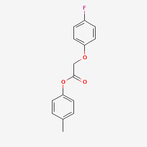 molecular formula C15H13FO3 B5612787 4-methylphenyl (4-fluorophenoxy)acetate 