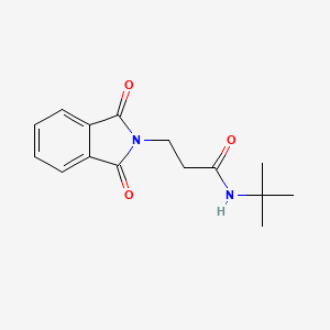 molecular formula C15H18N2O3 B5612820 N-tert-Butyl-3-(1,3-dioxo-1,3-dihydro-isoindol-2-yl)-propionamide 