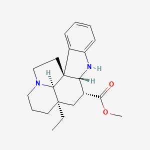molecular formula C21H28N2O2 B561308 methyl (1R,9R,10R,12R,19R)-12-ethyl-8,16-diazapentacyclo[10.6.1.01,9.02,7.016,19]nonadeca-2,4,6-triene-10-carboxylate CAS No. 19634-20-9