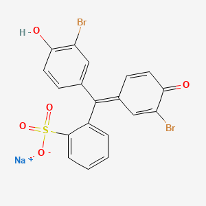 molecular formula C19H12Br2NaO5S B561323 Bromophenol red sodium salt CAS No. 102185-50-2