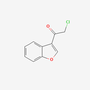 B561325 1-(Benzofuran-3-yl)-2-chloroethanone CAS No. 102878-09-1