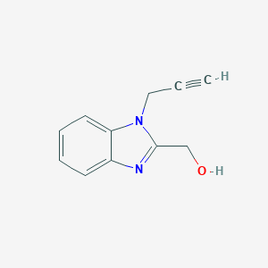 molecular formula C11H10N2O B056133 (1-Prop-2-ynylbenzimidazol-2-yl)methanol CAS No. 118469-11-7