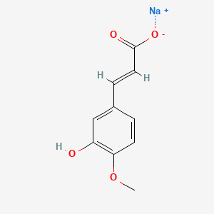 molecular formula C10H9NaO4 B561337 Sodium isoferulate CAS No. 110993-57-2