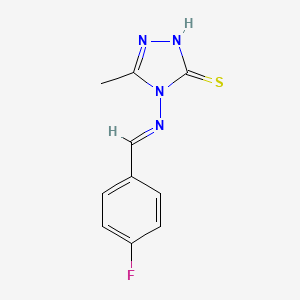 molecular formula C10H9FN4S B5613547 Triazole derivative. 