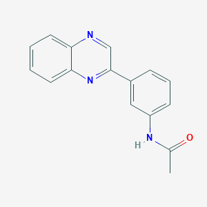 molecular formula C16H13N3O B5613586 N~1~-[3-(2-QUINOXALINYL)PHENYL]ACETAMIDE 