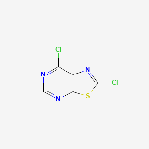 molecular formula C5HCl2N3S B561363 2,7-Dichlorothiazolo[5,4-D]pyrimidine CAS No. 19602-61-0