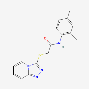 molecular formula C16H16N4OS B5613650 N-(2,4-dimethylphenyl)-2-([1,2,4]triazolo[4,3-a]pyridin-3-ylsulfanyl)acetamide 
