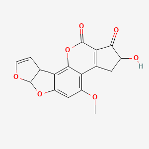 molecular formula C17H12O7 B561367 Aflatoxinm4 CAS No. 104700-21-2