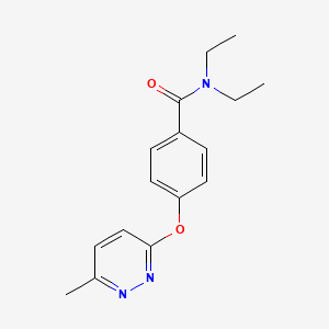 molecular formula C16H19N3O2 B5613702 N,N-diethyl-4-[(6-methyl-3-pyridazinyl)oxy]benzamide 