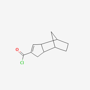 molecular formula C11H13ClO B561371 3a,4,5,6,7,7a-Hexahydro-1H-4,7-methanoindene-2-carbonyl chloride CAS No. 105041-53-0
